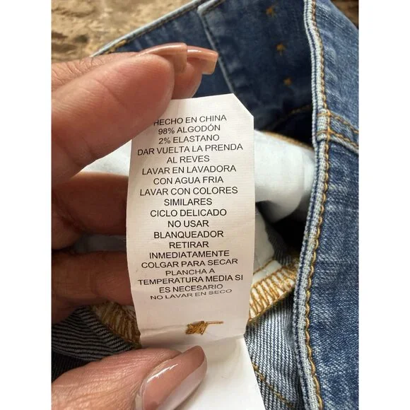 Kate Spade Hight waist Cropped Flare Denim Women’s Blue Pant Cotton Size 30 - Picture 10 of 11